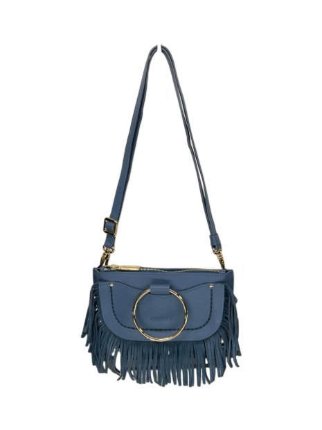 vison'a 23116 - CUIR DE VACHETTE - JEANS visona'- calif/cam- sac à main sacs-a-mains