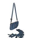 vison'a 23116 - CUIR DE VACHETTE - JEANS visona'- calif/cam- sac à main sacs-a-mains