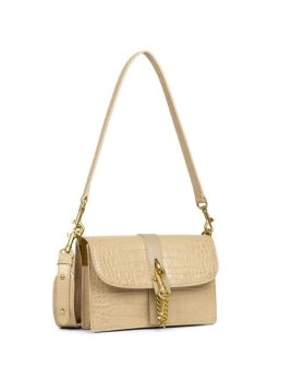 Lancaster 422-28 - CUIR DE VACHETTE - BEIG lancaster-jodie-porté travers Sac business