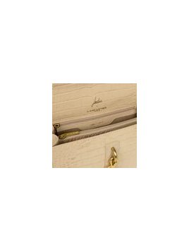Lancaster 422-28 - CUIR DE VACHETTE - BEIG lancaster-jodie-porté travers Sac business