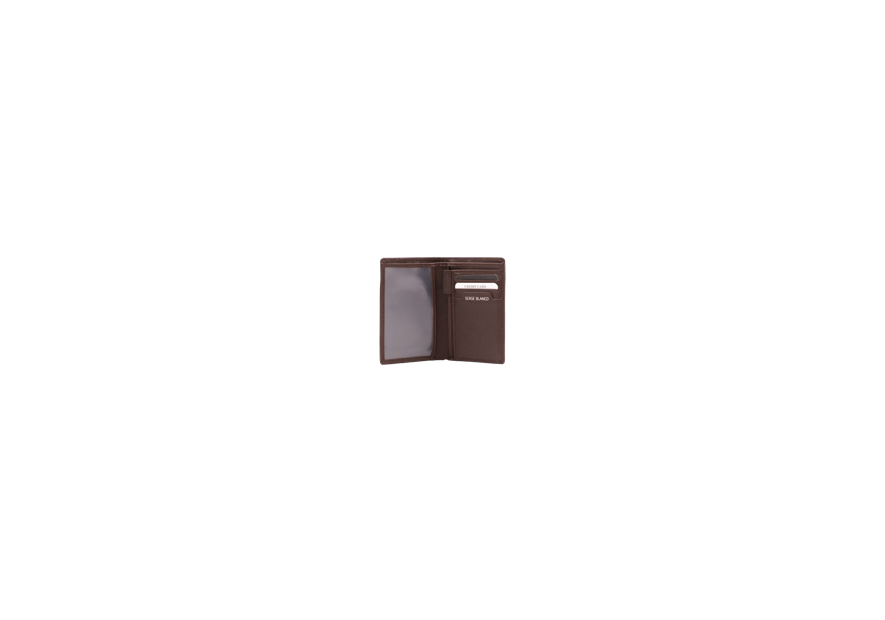 Serge Blanco VAN21052 - CUIR DE BOVIN - CHOCO blanco anchorage pfpc Portefeuilles