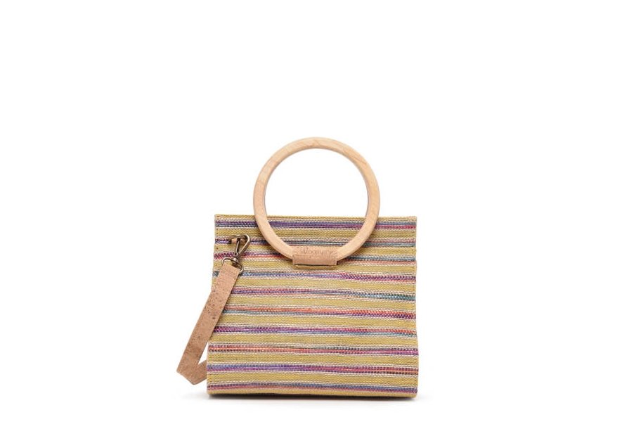 Woomen WERA01 - RAPHIA - OCEAN woomen-eclipte rapi-porté main Sac business