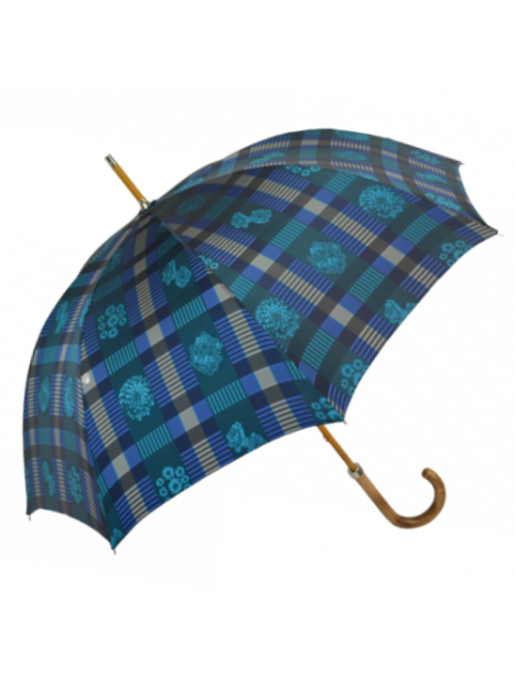 Neyrat Autun 1L - POLYESTER - BLEU - LC neyrat autun-jacquard-parapluie canne Parapluies