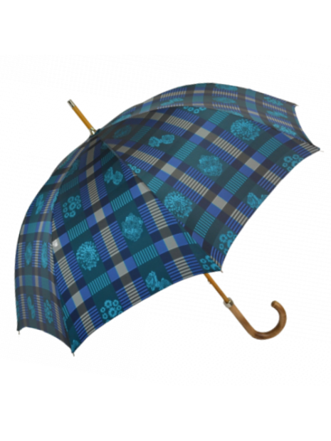 Neyrat Autun 1L - POLYESTER - BLEU - LC neyrat autun-jacquard-parapluie canne parapluies