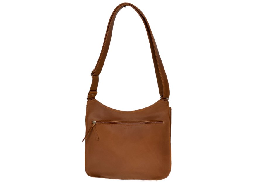 Les Ateliers Foures B359 - CUIR DE VACHETTE - FAUVE les ateliers fourès - la baroudeuse-maxi gibecière Sacs à mains