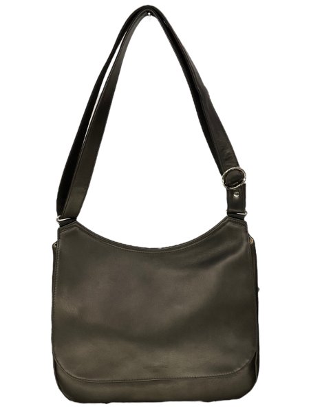 Les Ateliers Foures B359 - CUIR DE VACHETTE - NOIR les ateliers fourès - la baroudeuse-maxi gibecière Sac business