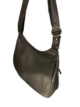 Les Ateliers Foures B359 - CUIR DE VACHETTE - NOIR les ateliers fourès - la baroudeuse-maxi gibecière Sac business
