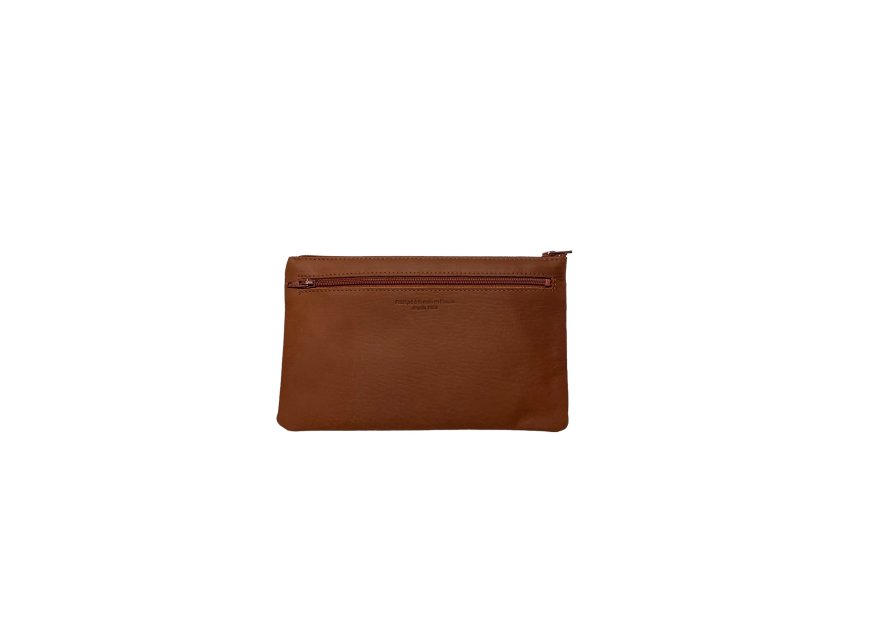 Les Ateliers Foures B42 - CUIR DE VACHETTE - FAUVE baroudeuse pochette papier l Porte-cartes