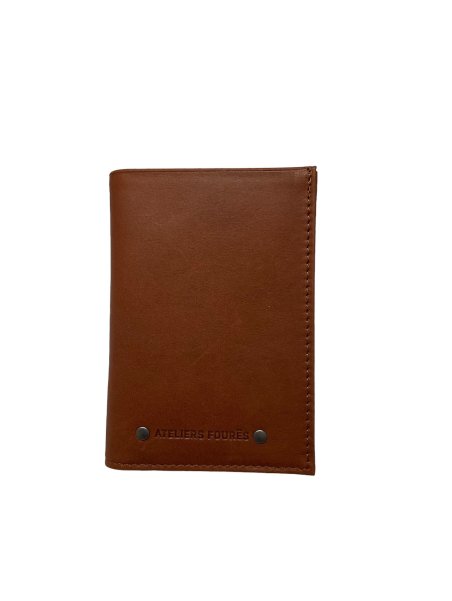 Les Ateliers Foures 970 - CUIR DE VACHETTE - FAUVE les ateliers foures-baroudeur-porte papiers Porte-cartes