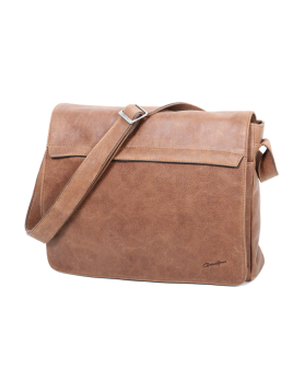 Gerard Henon 7173 - CUIR DE VACHETTE - MARRON gibecière maxi vintage