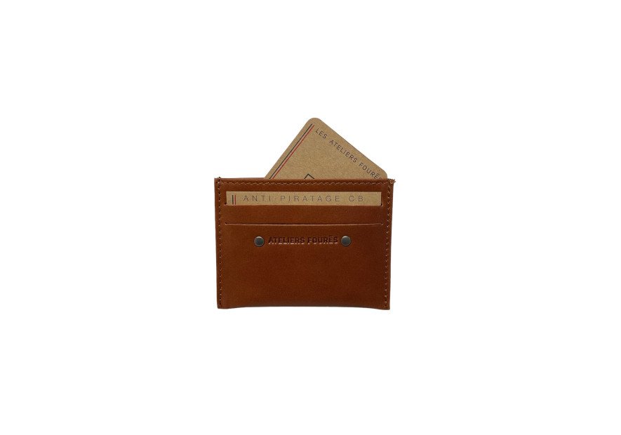 Les Ateliers Foures 930X - CUIR DE VACHETTE - FAUVE baroudeur porte cartes rfid Porte-cartes