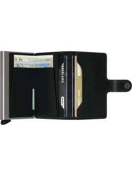 Secrid M - CUIR DE VACHETTE - NOIR porte cartes miniwallet original