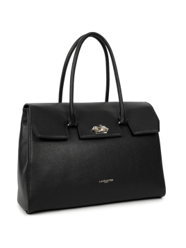 Lancaster 547-57 - CUIR DE VACHETTE - NOIR lancaster foulonné milano cabas a4 Sac business
