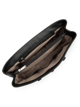 Lancaster 547-57 - CUIR DE VACHETTE - NOIR lancaster foulonné milano cabas a4 Sac business