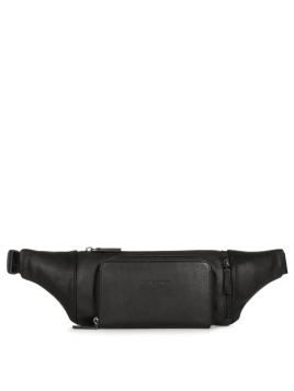 Lancaster 320-11 - CUIR DE VACHETTE - NOIR sacoche holster soft vintage Sacs banane / Sacs bandoulière