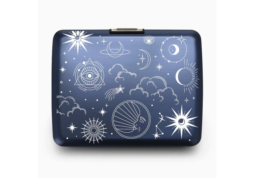 Ögon Design V2 LARGE - ALUMINIUM - ASTRAL. ögon design big stocklom v2 porte cartes Porte-cartes