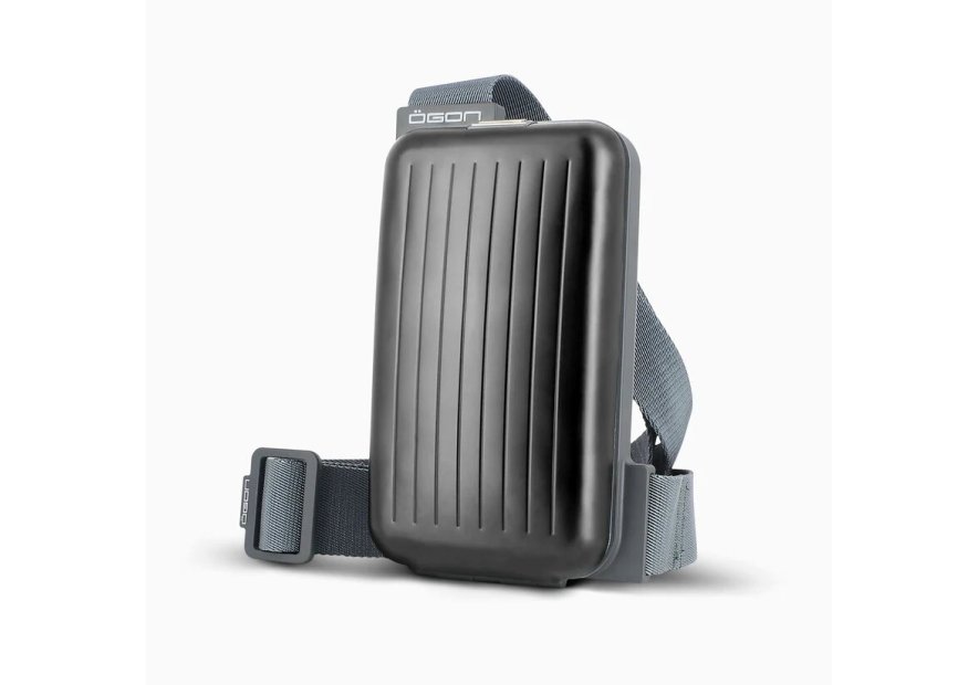 Ögon Design PHONE BAG - ALUMINIUM - NOIR ögon-phone bag-banane bandoulière Sac business