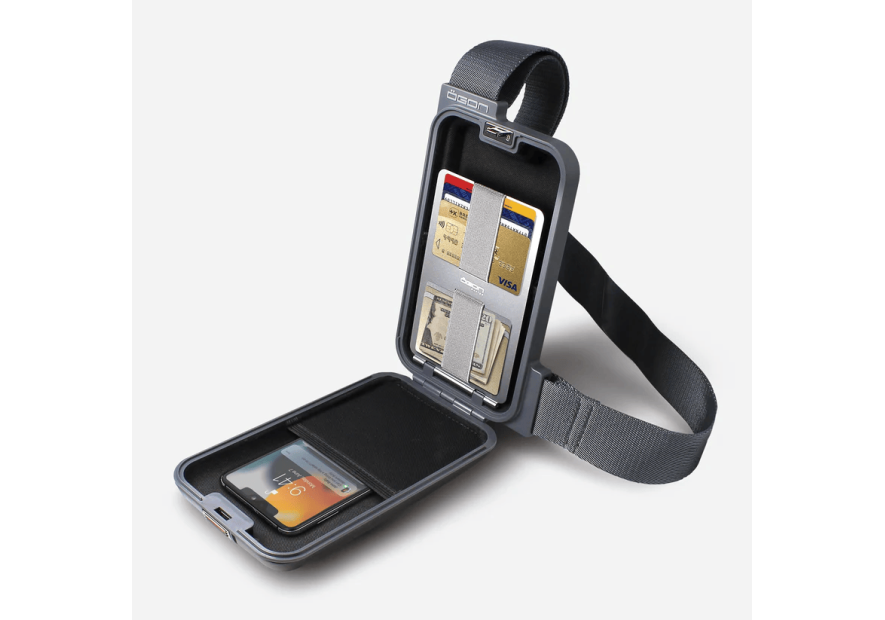 Ögon Design PHONE BAG - ALUMINIUM - SILVER ögon-phone bag-banane bandoulière Sac business
