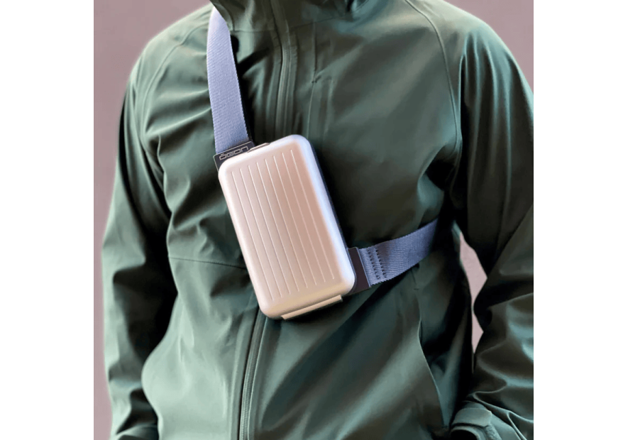 Ögon Design PHONE BAG - ALUMINIUM - SILVER ögon-phone bag-banane bandoulière Sac business