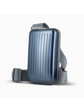 Ögon Design PHONE BAG - ALUMINIUM - NAVY BLU ögon-phone bag-banane bandoulière Sac business
