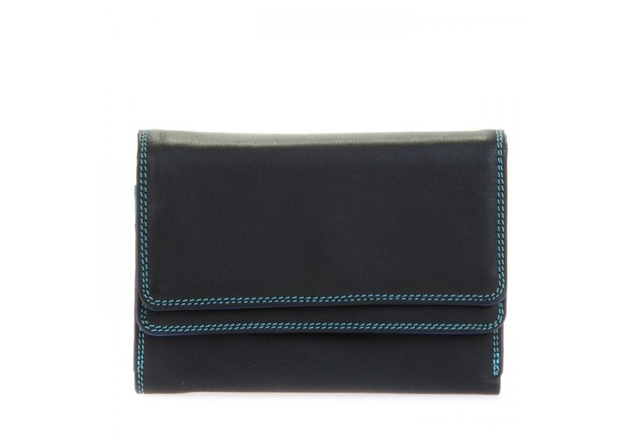 mywalit 250 - CUIR DE VEAU - BLACK/PACE  porte-monnaie/portefeuille à double rabat Portefeuilles