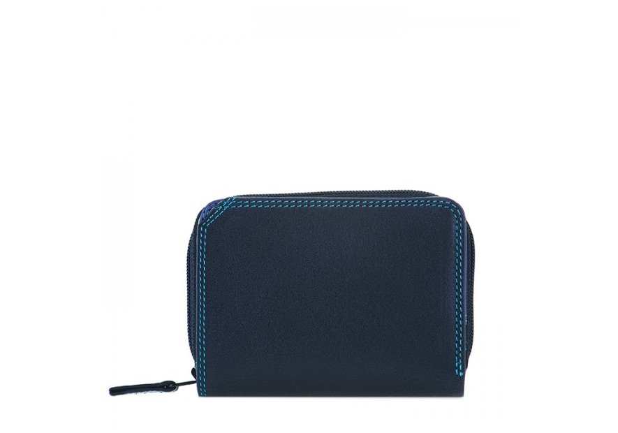 mywalit 226 - CUIR DE VEAU - BLACK/PACE  portefeuille zippé petit format Portefeuilles