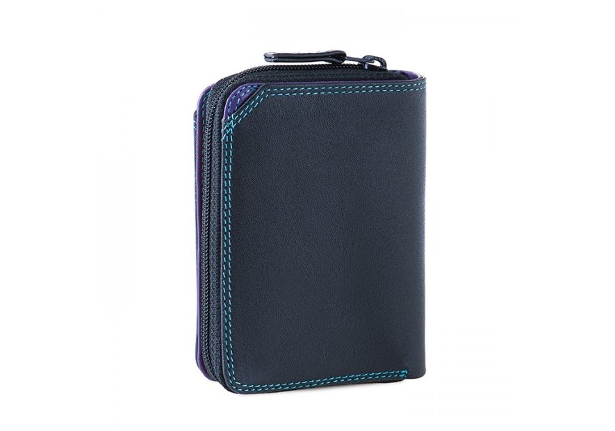 mywalit 226 - CUIR DE VEAU - BLACK/PACE  portefeuille zippé petit format Portefeuilles
