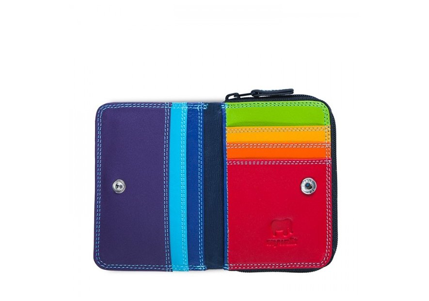 mywalit 226 - CUIR DE VEAU - BLACK/PACE  portefeuille zippé petit format Portefeuilles