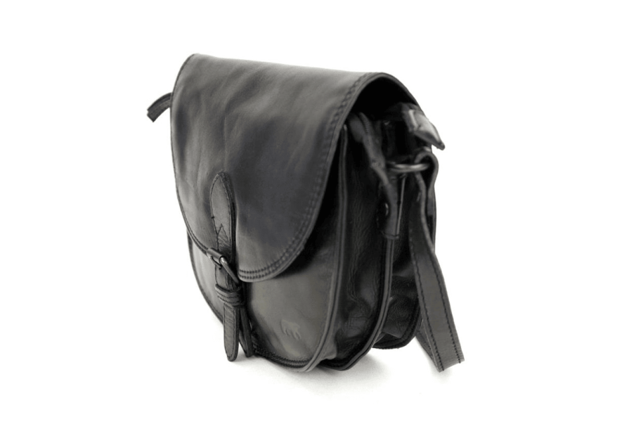 Bear Design CL41770 - CUIR DE VACHETTE - NOI bear- classic- sac rabat porté travers Sac business