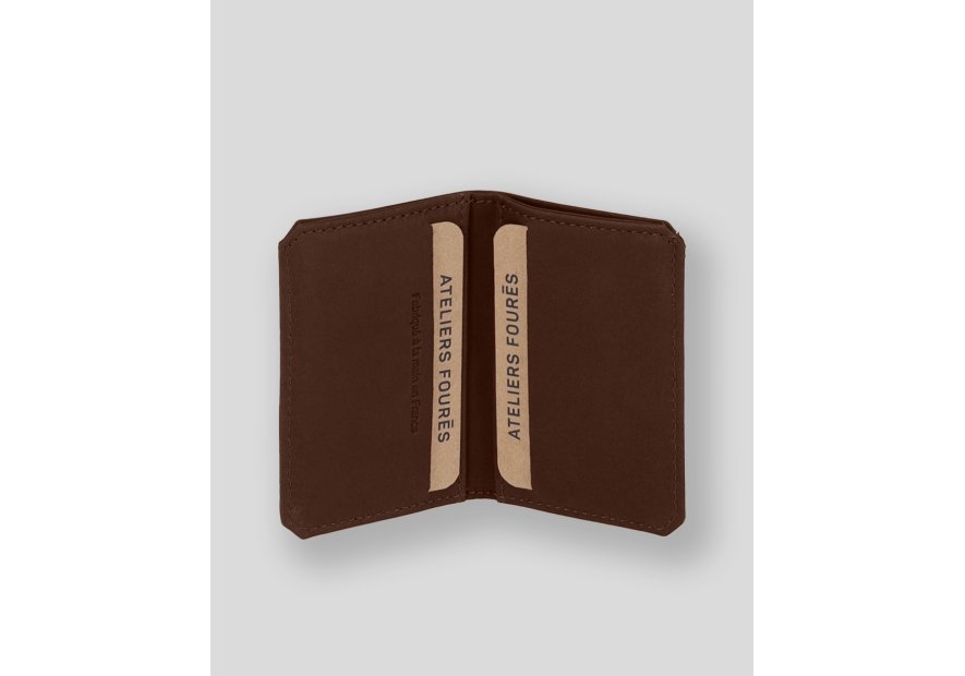 Les Ateliers Foures 9135 porte 4 cartes plié en 2 baroudeur fourès porte cartes