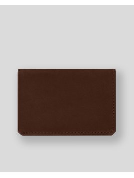 Les Ateliers Foures 9135 - CUIR DE VACHETTE - COGNAC porte 4 cartes plié en 2 baroudeur fourès Porte-cartes