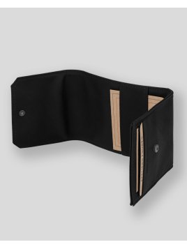 Les Ateliers Foures 9129 - CUIR DE VACHETTE - NOIR fourés-baroudeur-chéquier pliant Chéquiers