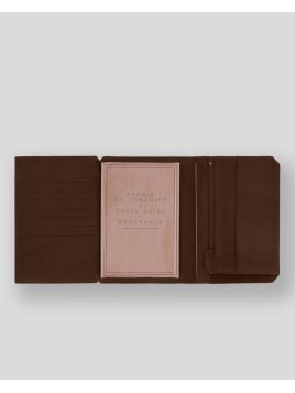 Les Ateliers Foures 9120 - CUIR DE VACHETTE - COGNAC les ateliers fourès - baroudeur - portefeuille 120 Portefeuilles