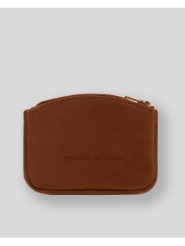 Les Ateliers Foures 9104 - CUIR DE VACHETTE - FAUVE porte-monnaie zip plat avec compartiment carte Porte-monnaie