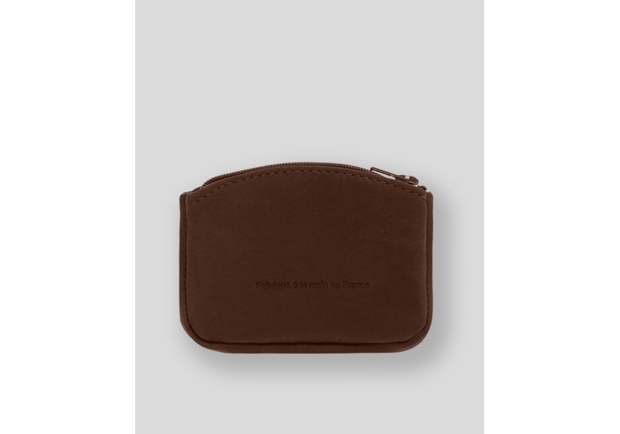 Les Ateliers Foures 9104 porte-monnaie zip plat avec compartiment carte Porte-monnaie Femme