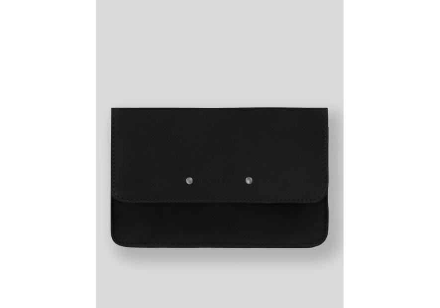 Les Ateliers Foures 999 - CUIR DE VACHETTE - NOIR les ateliers foures baroudeur - pochette ceinture Sacs banane / Sacs bandouliè