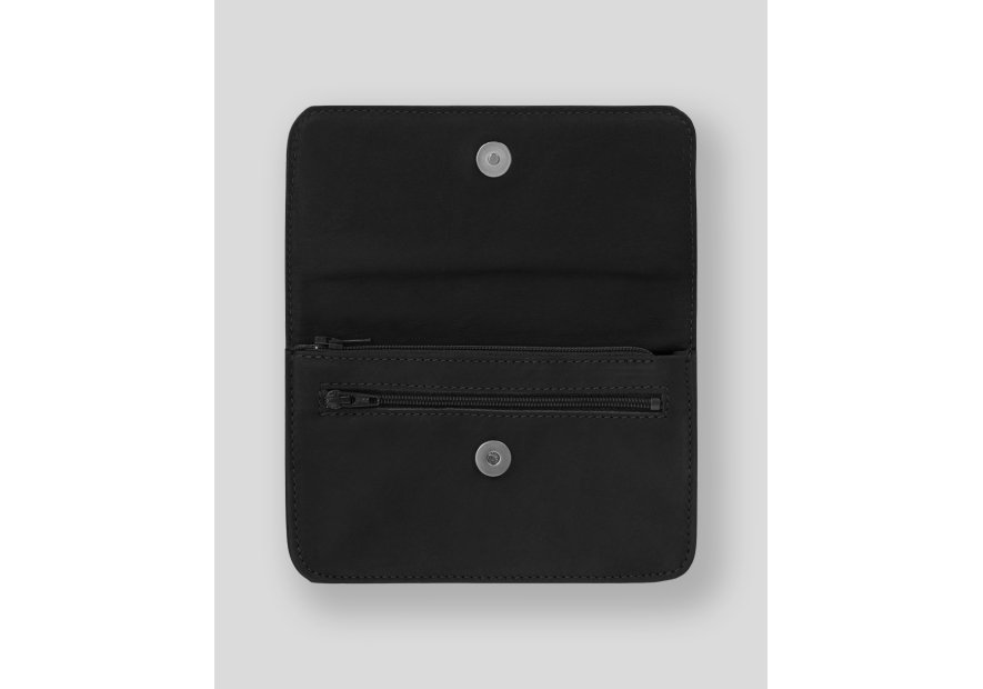 Les Ateliers Foures 998 - CUIR DE VACHETTE - NOIR pochette ceinture baroudeur Sacs banane / Sacs bandoulière