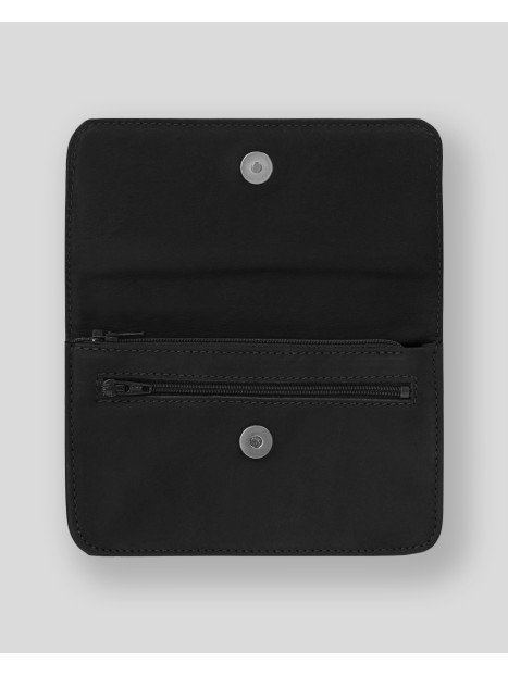 Les Ateliers Foures 998 - CUIR DE VACHETTE - NOIR pochette ceinture baroudeur Sacs banane / Sacs bandoulière