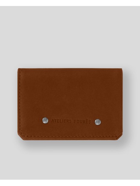 Les Ateliers Foures 9135 porte 4 cartes plié en 2 baroudeur fourès porte-cartes