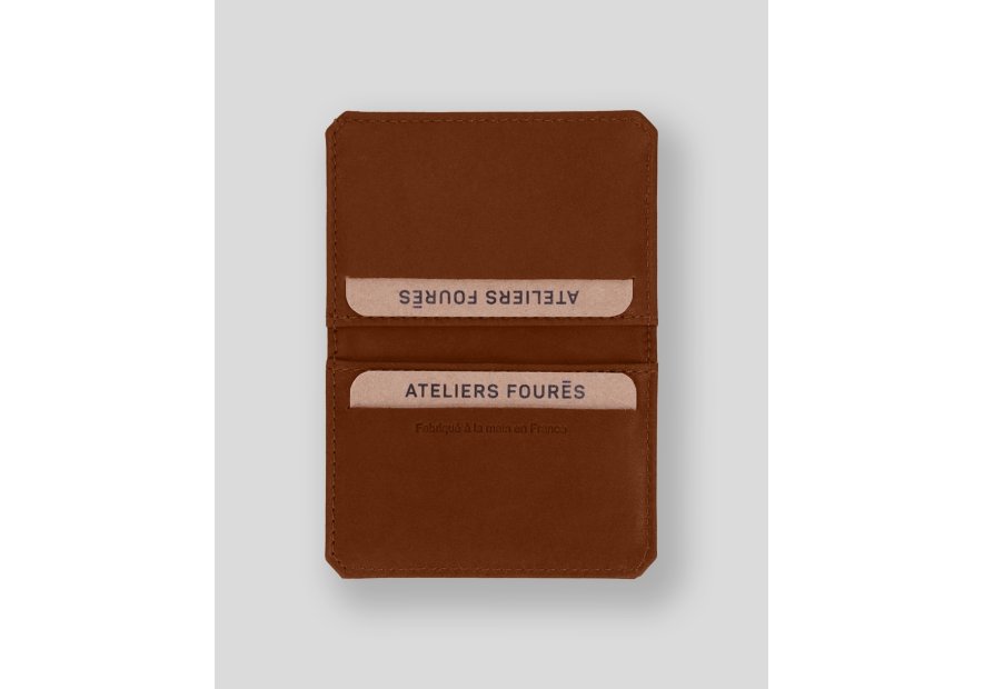 Les Ateliers Foures 9135 porte 4 cartes plié en 2 baroudeur fourès porte cartes