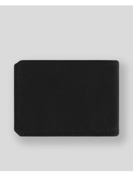 Les Ateliers Foures 924 - CUIR DE VACHETTE - NOIR mini portefeuille cartes et papier d'identité pmpb