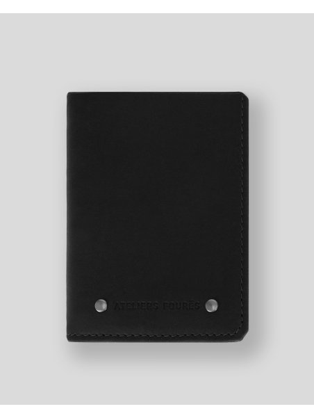 Les Ateliers Foures 922 - CUIR DE VACHETTE - NOIR Portefeuille/Porte-cartes Portefeuilles