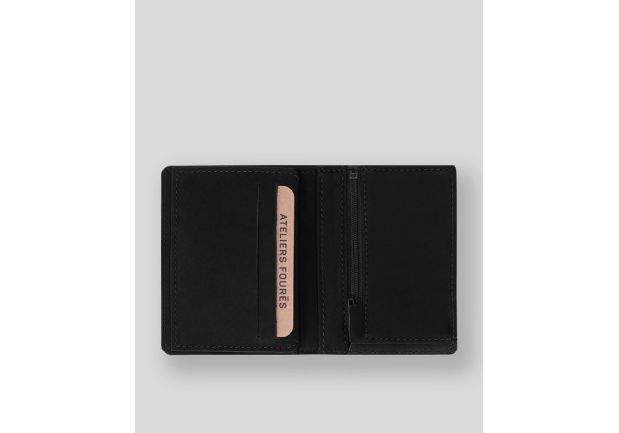 Les Ateliers Foures 922 - CUIR DE VACHETTE - NOIR Portefeuille/Porte-cartes Portefeuilles