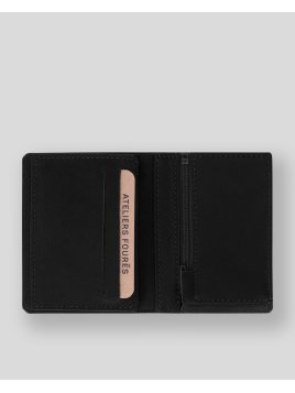 Les Ateliers Foures 922 - CUIR DE VACHETTE - NOIR Portefeuille/Porte-cartes Portefeuille Homme