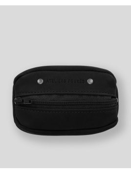 Les Ateliers Foures 909 - CUIR DE VACHETTE - NOIR porte monnaie homme sole s baroudeur fourès Porte-monnaie