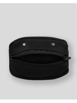 Les Ateliers Foures 909 - CUIR DE VACHETTE - NOIR porte monnaie homme sole s baroudeur fourès Porte-monnaie