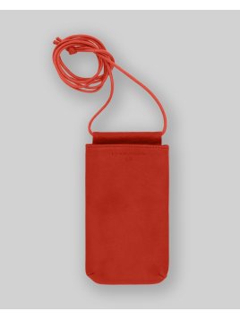 Les Ateliers Foures B97 - CUIR DE VACHETTE - ORANGE. Etui iPhone - Baroudeuse Petite maroquinerie