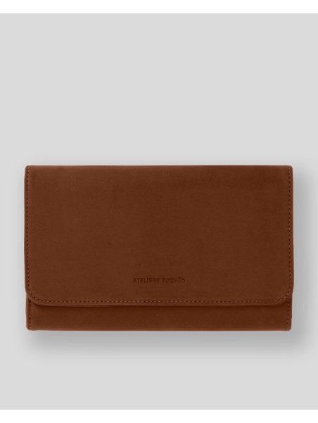 Les Ateliers Foures B84 porte monnaie complet baroudeuse rabat pression complet