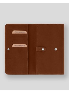 Les Ateliers Foures B84 porte monnaie complet baroudeuse rabat pression complet