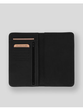 Les Ateliers Foures B71 - CUIR DE VACHETTE - NOIR fourès-baroudeuse-porte chéquier Chéquiers